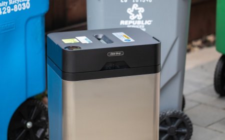 Investigating the 61-pound machine that eats plastic and spits out bricks