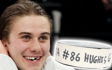 Jack Hughes’ Gold Medal Game-Winning Puck Could Be Worth $1M, Auction Experts Say