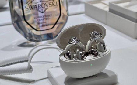 TCL's Swarovski crystal open earbuds are the kitschiest thing I've seen in ages — but they might just end up being very good