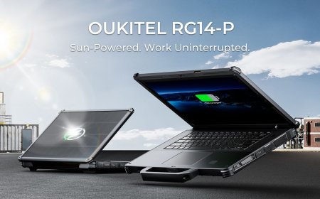First solar-powered rugged laptop announced — features a solar panel on the back of the display and a backup battery with 5,200mAh of capacity