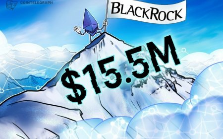 BlackRock’s staked Ethereum ETF sees $15.5M volume on debut