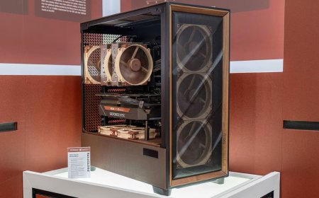 Noctua teases upcoming PC case with brown color scheme and bundled fans — appears to be Antec Flux Pro Noctua Edition with NF-A14x25 G2 fans
