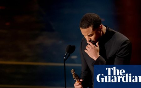Michael B Jordan wins best actor Oscar for Sinners