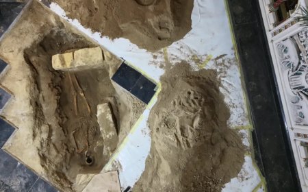 Damaged church floor may have revealed the grave of the fourth musketeer