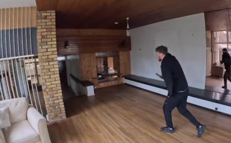 Urban explorers break in to Rolf Harris' abandoned £4million mansion