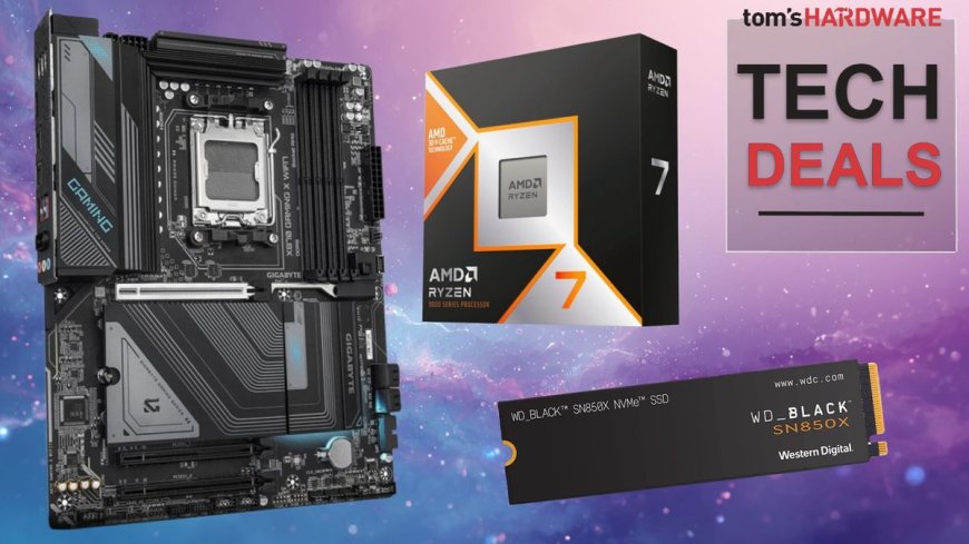Save $190 when you bundle AMD's new 9850X3D CPU, Gigabyte X870 motherboard, and fast 1TB SN850X SSD for $839 — Newegg's new SSD bundles get you an SSD priced at $319 for just $129