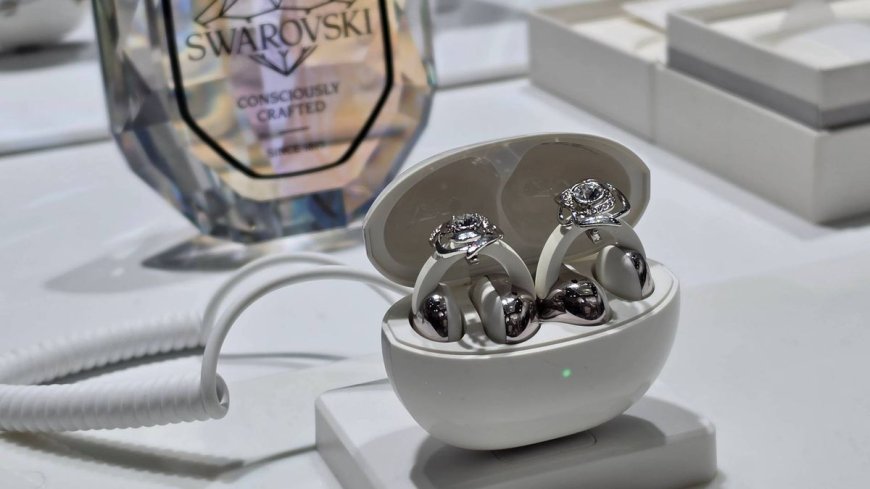 TCL's Swarovski crystal open earbuds are the kitschiest thing I've seen in ages — but they might just end up being very good