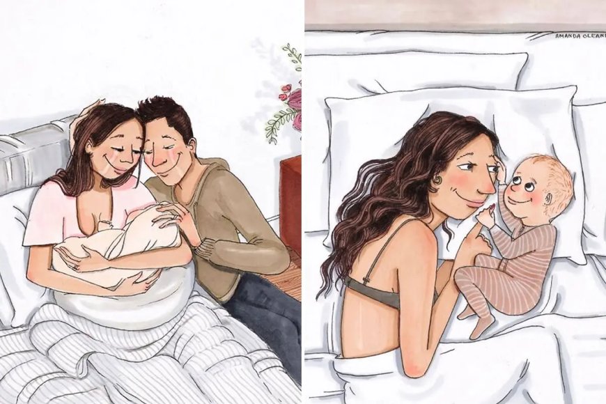 Beyond the Snapshot: How Amanda Oleander Illustrates the Raw, Unseen Moments of Motherhood