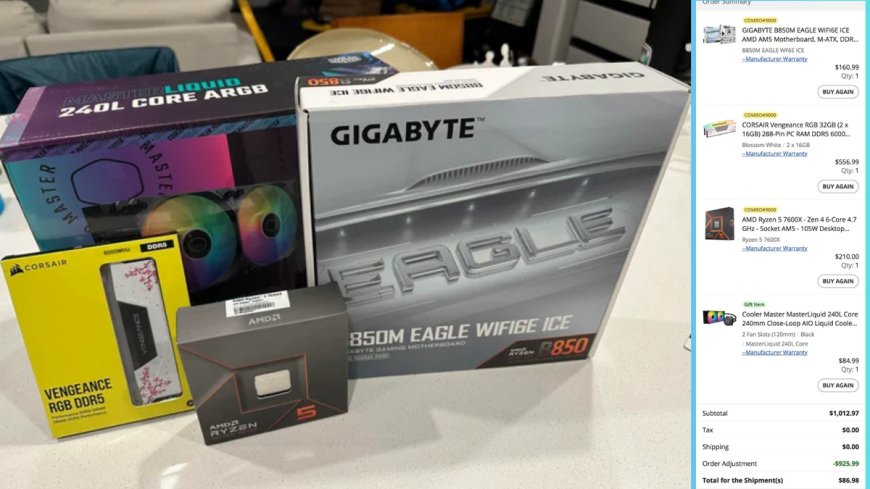 Shopper scores $1,000 in PC hardware for just $86 in a shocking pricing glitch — Newegg shrugs off massive loss and responds with a thumbs-up emoji