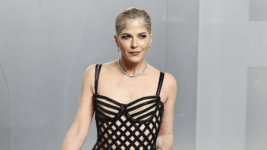 Selma Blair carries a cane amid MS battle as she walks the red carpet at 2026 Vanity Fair Oscar Party