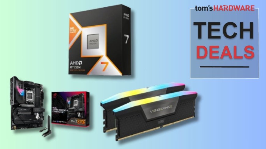 Grab 32GB of Corsair DDR5 RAM for just $111 in this epic Newegg combo with the 9850X3D — $1,020 bundle for an AMD gaming PC build includes an Asus X870E-E motherboard along with a free mouse and game