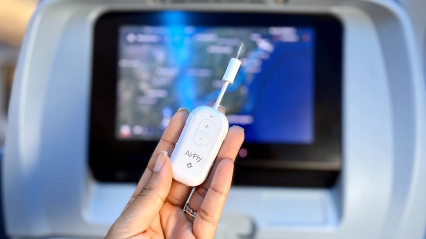 This viral wireless dongle lets you share your audio on a flight - how it works