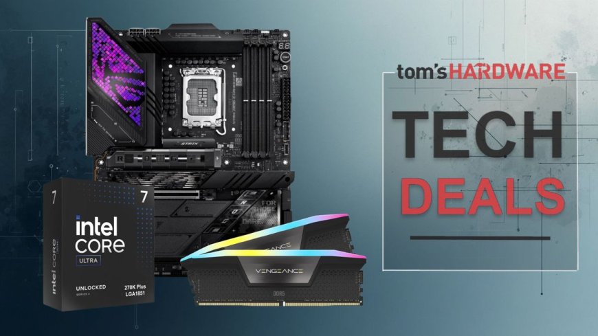 Just $151 for 32GB of Corsair Vengeance DDR5-6400 RAM when bundled with Intel's new 270K-Plus and Z890-E motherboard — start your Arrow Lake refresh build for less than $800