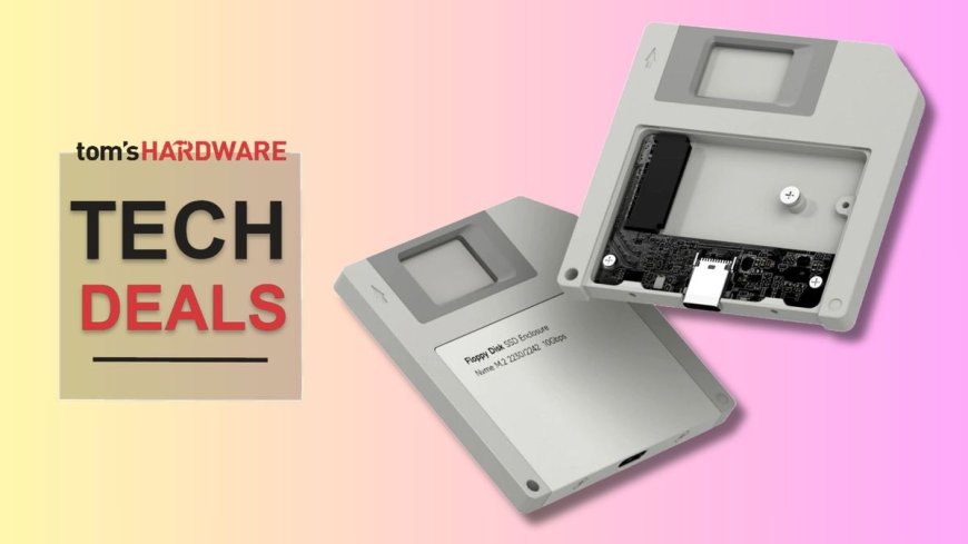 This $28 floppy disk SSD enclosure is a fun and fast way to keep your storage safe — both practical and nostalgic, this rugged USB-C aluminum enclosure for M.2 drives supports speeds of up to 1,200 MB/s