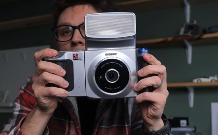 This Camera Has a Vertical Sensor, Huge Flash, and a Tedious Purpose