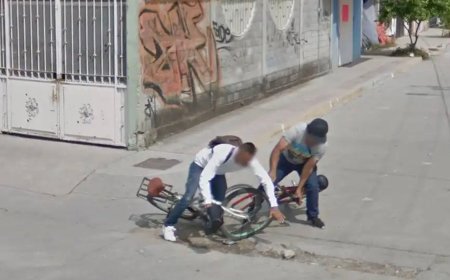 Google Street View Captures Unfortunate Bicycle Accident
