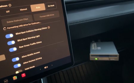 Engineer installs 3.5-inch floppy drive in a Tesla — modern EV recognizes and runs ancient storage device, even plays an MP3 file from diskette