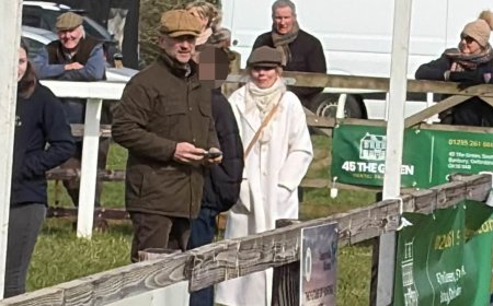 Geri Halliwell and husband Christian Horner put on united front at racing event after claims she is pining for globetrotting F1 lifestyle and has given him an ultimatum