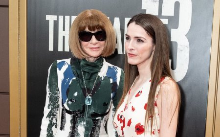 Anna Wintour makes a rare appearance with her daughter Bee Carrozzini as they attend The Fear Of 13 Broadway opening night