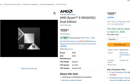 AMD Ryzen 9 9950X3D2 appears on Amazon with $1,000 pre-order price — AMD confirms recommended pricing is still set at $899