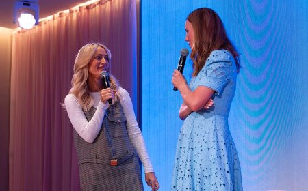 Jackie 'O' Henderson returns to the spotlight at Besties event with Meghan Markle - amid rumours she was 'banned' from taking the stage alongside the guest of honour