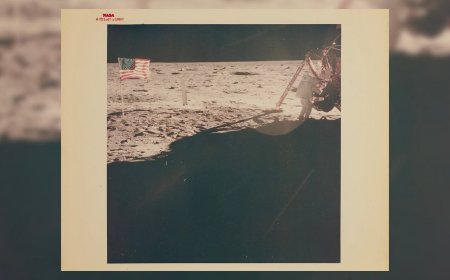 A Rare Print of the Only Photo of Neil Armstrong On the Moon Is for Sale