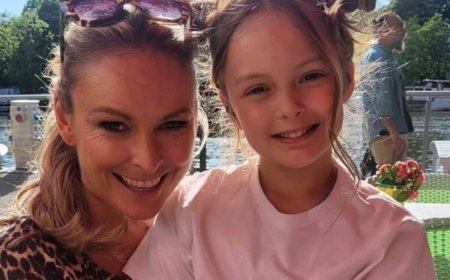 Mel Schilling's husband scatters the late star's ashes as her daughter Maddie, 10, delivers 'beautiful' speech after her mother's death aged 54