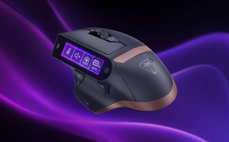 Turtle Beach's new mouse has a 2.25-inch touchscreen and hotswap batteries that last 15 hours apiece — 'MC7' costs $160, part of company's new Command Series peripheral lineup