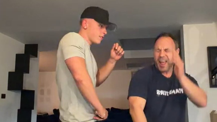 Stephen Graham shows off his moves and close bond with rarely-seen son Alfie, 19, in hilarious dance video