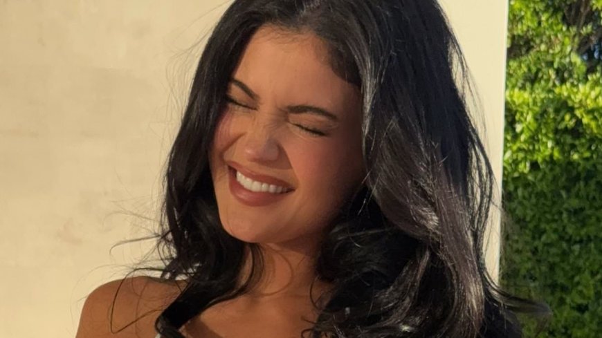 Kylie Jenner flaunts her jaw-dropping figure in a barely-there white bikini as she posts another sizzling thirst trap during Easter with her family