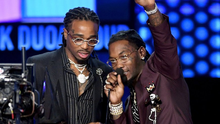 Offset's former band member Quavo reacts to the rapper being shot - while fellow musician Lil Tjay releases statement denying 'baseless rumours' of involvement in Florida incident