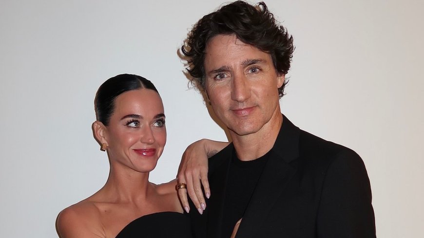 Katy Perry and Justin Trudeau pose for loved-up snap with singer sharing a cryptic comment about 'karma' - as his son, 18, heaps praise on their unlikely relationship