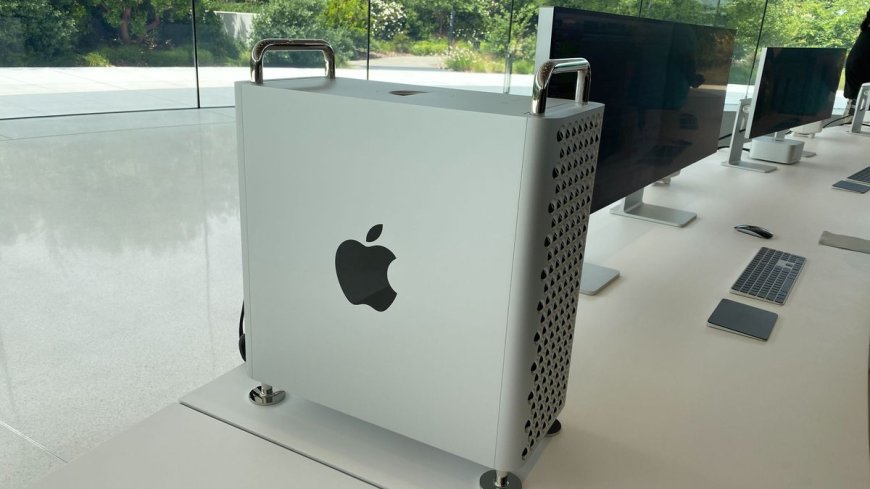 Garage sale haul finds 2013 'trash can' Mac Pro nestled inside 2010 Mac Pro enclosure — Mac Pro inception still needs some work to get running