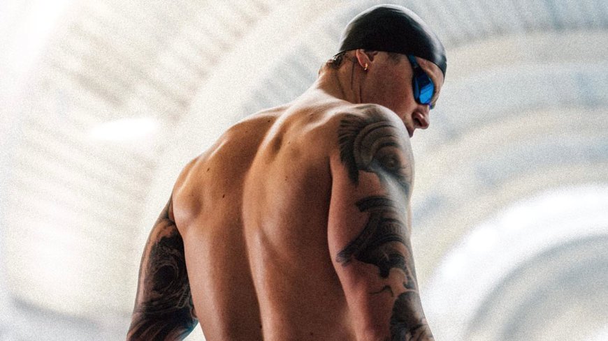 Shirtless Adam Peaty shows off his muscular physique as he models for Speedo while family feud rumbles on