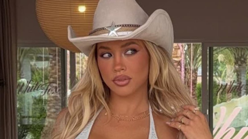 Tammy Hembrow shocks onlookers as she struggles to contain her HUGE cleavage at Coachella