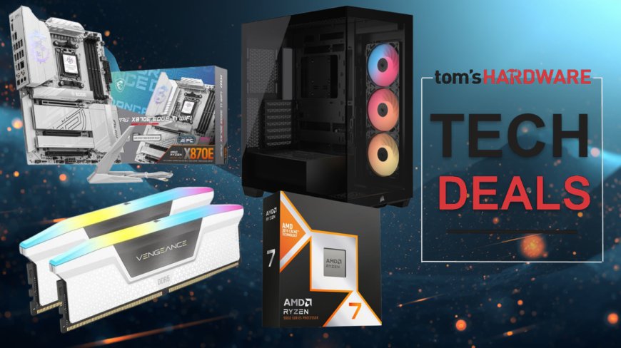 Get 64GB of Corsair DDR5 RAM for an unbelievable $266 in this Newegg bundle deal — Ryzen 7 9800X3D processor, MSI X870E Edge Ti Wifi motherboard, and a Corsair 3500X Case for only $1,099