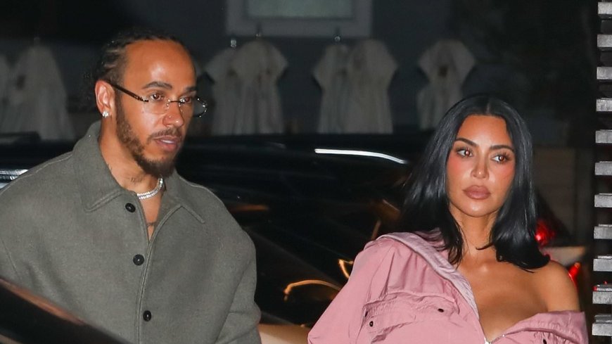 Kim Kardashian looks smitten as she enjoys romantic dinner date with F1 megastar Lewis Hamilton in Malibu