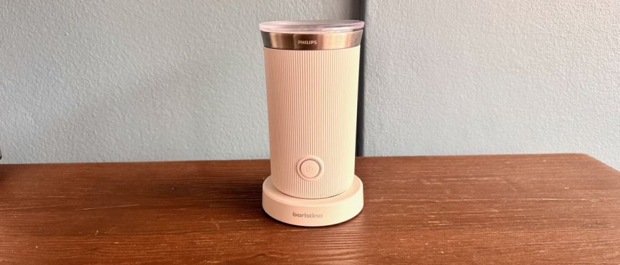 I used the Philips Baristina Milk Frother for two weeks and found it produced consistently thick foam, even from non-dairy milks — but it’s too thick for latte art
