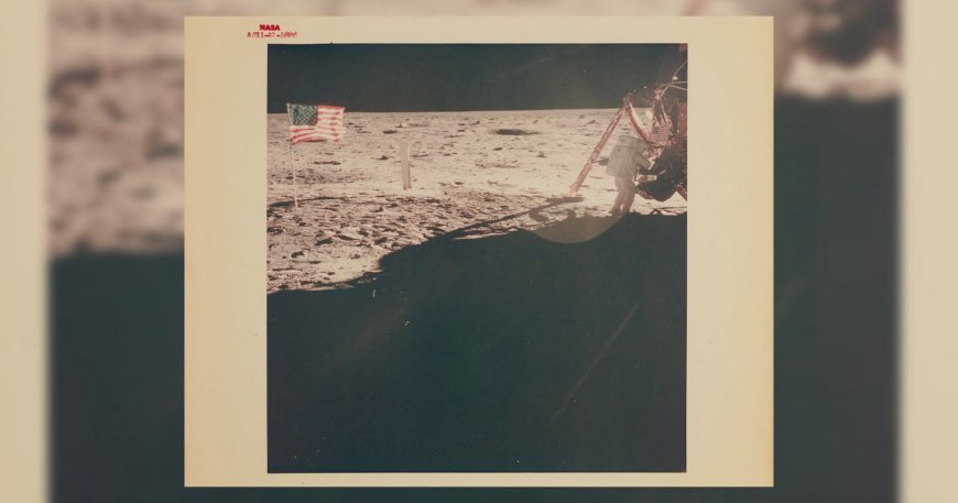 A Rare Print of the Only Photo of Neil Armstrong On the Moon Is for Sale