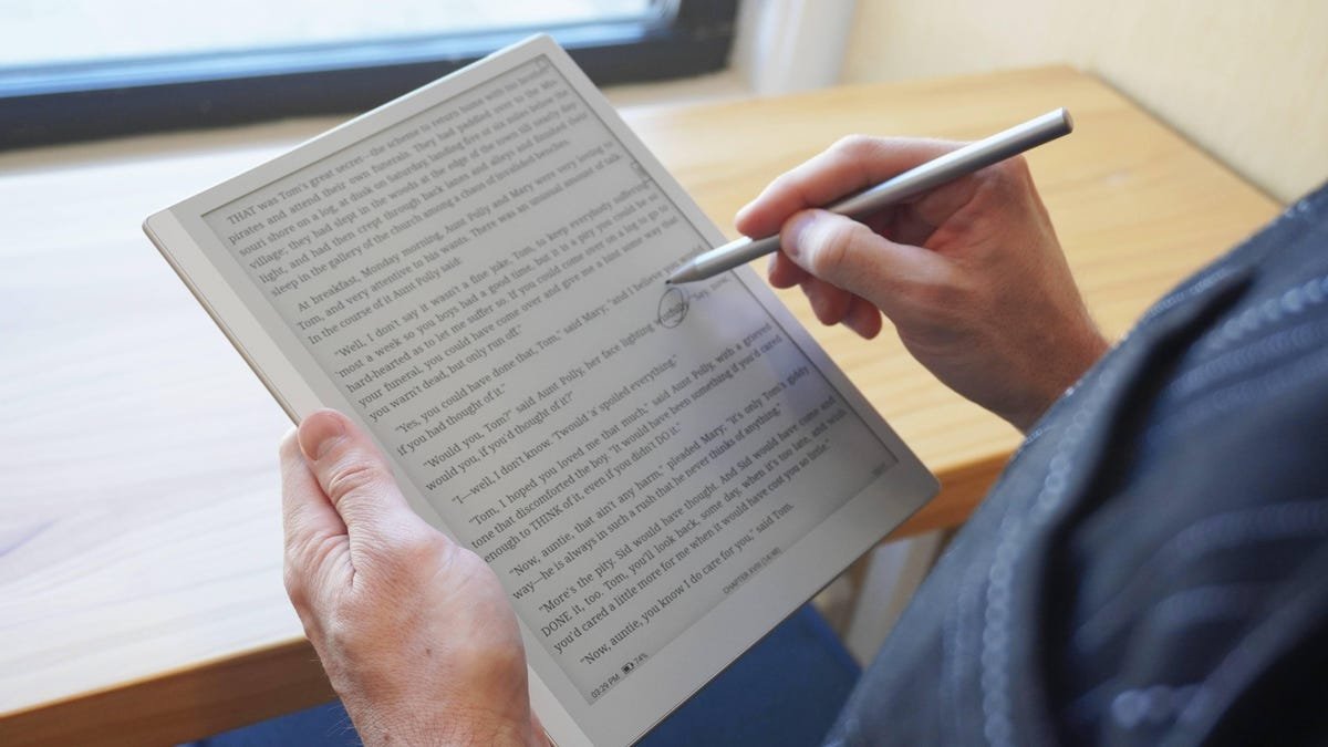 This E ink tablet is the best annotator I've tested - but there's a steep learning curve