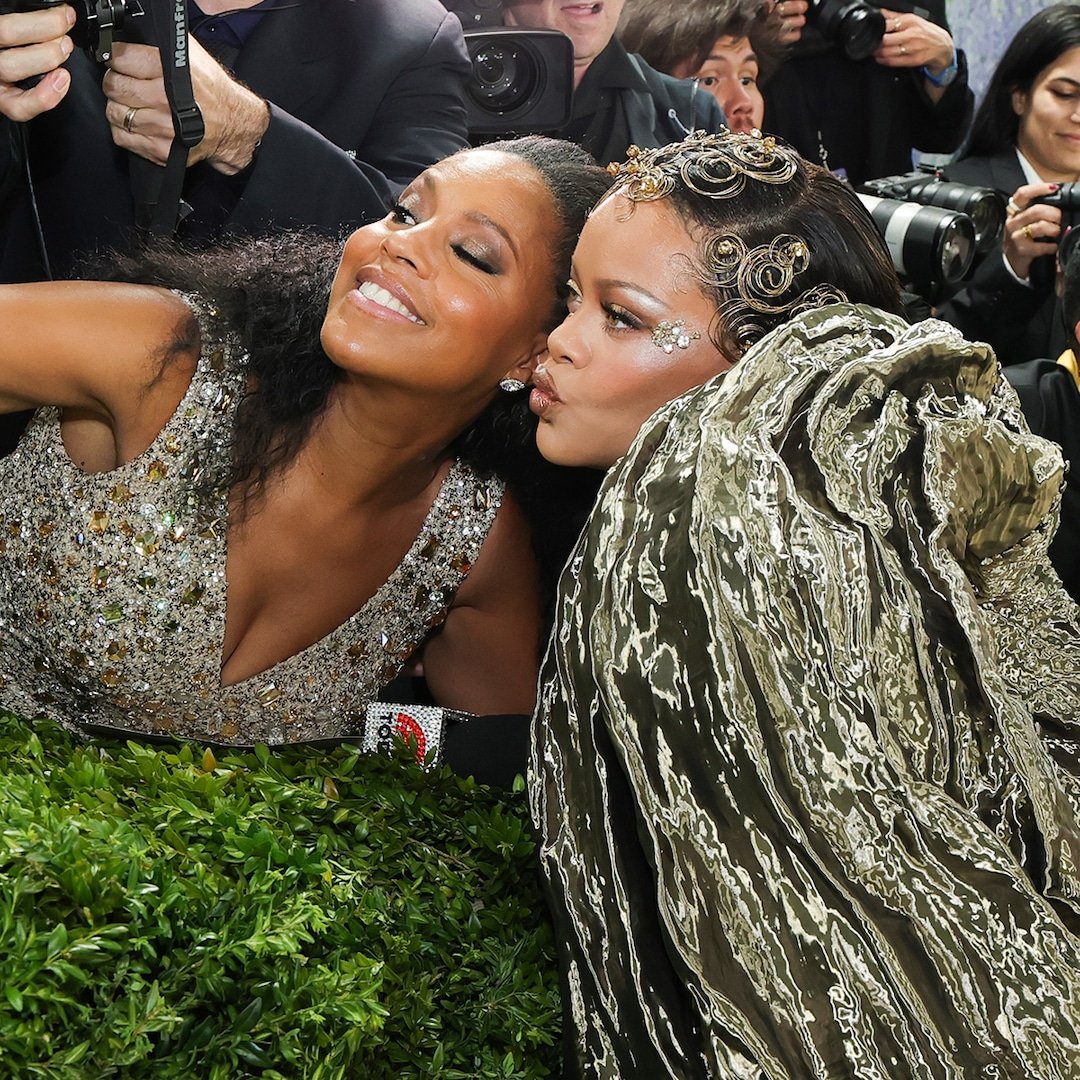 What Rihanna Said to Sheinelle Jones in Emotional Moment at Met Gala