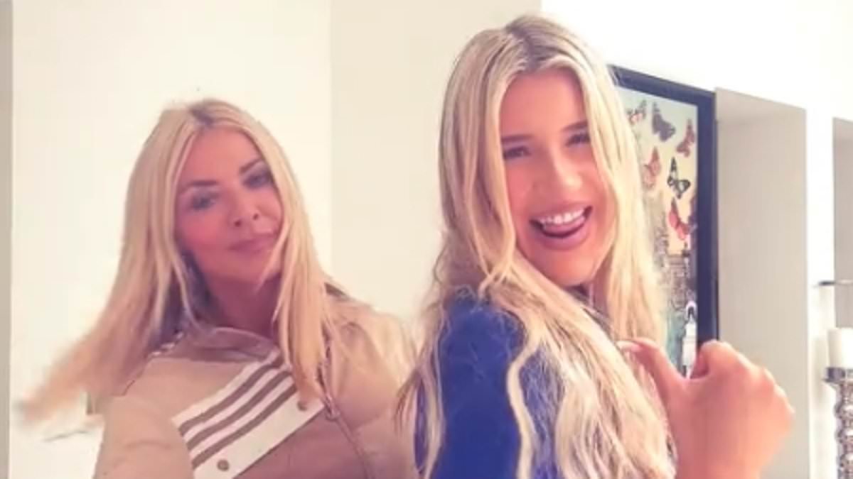Tess Daly dances with lookalike daughter Phoebe, 21, and debates entering her 'TikTok Era' in silly video... one day before announcing split from husband Vernon Kay