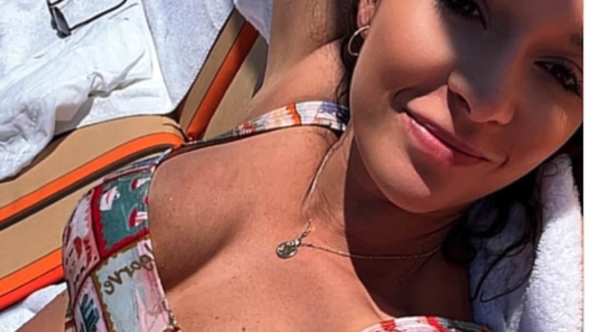 The Traitors' Charlotte Chilton poses in a bikini as boyfriend whisks her to Barcelona for their anniversary in wake of Conor Maynard paternity drama