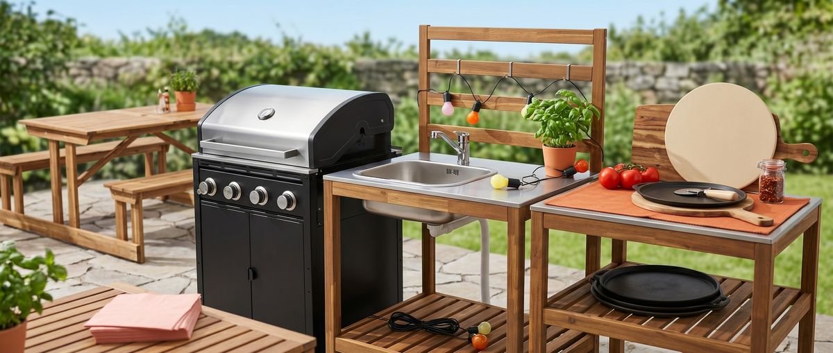 These 18 clever outdoor kitchen solutions from IKEA will let you create a stunning summer cooking space on a budget