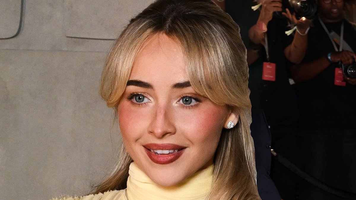 Sabrina Carpenter flashes her lace underwear in a dramatic sheer gown as she leaves the Dior Cruise show