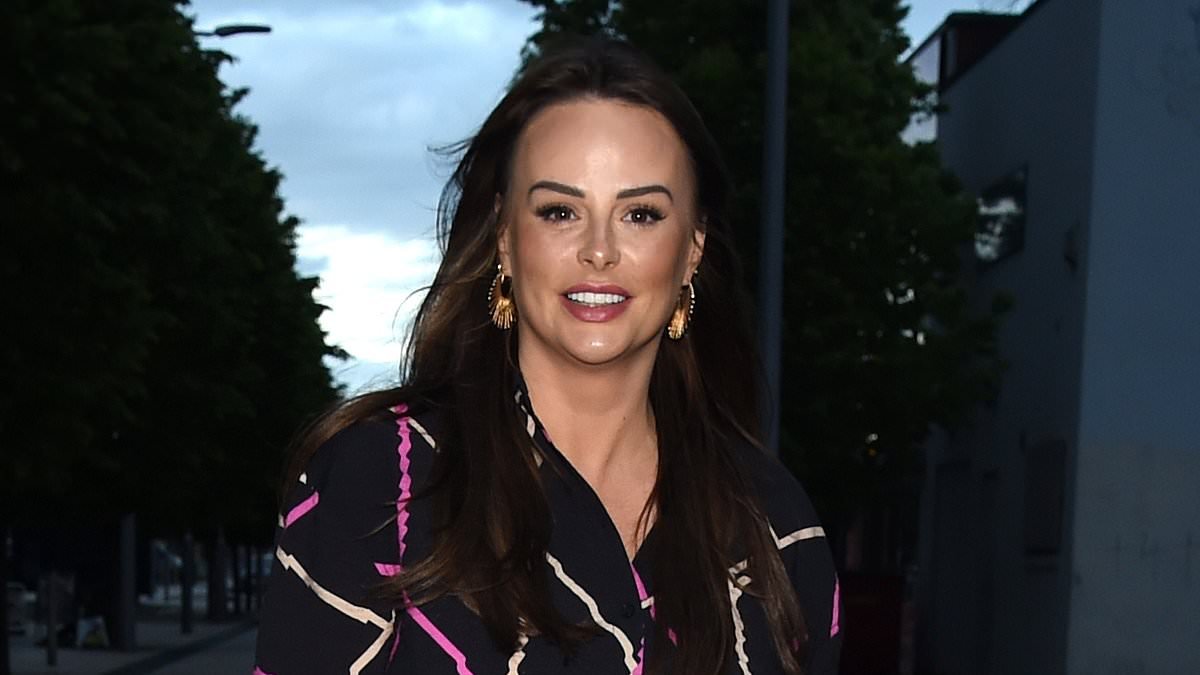 Rhian Sugden heads out on a date night with husband Oliver Mellor after being dragged into Tess Daly and Vernon Kay's split 16 years on from 'sexting scandal'