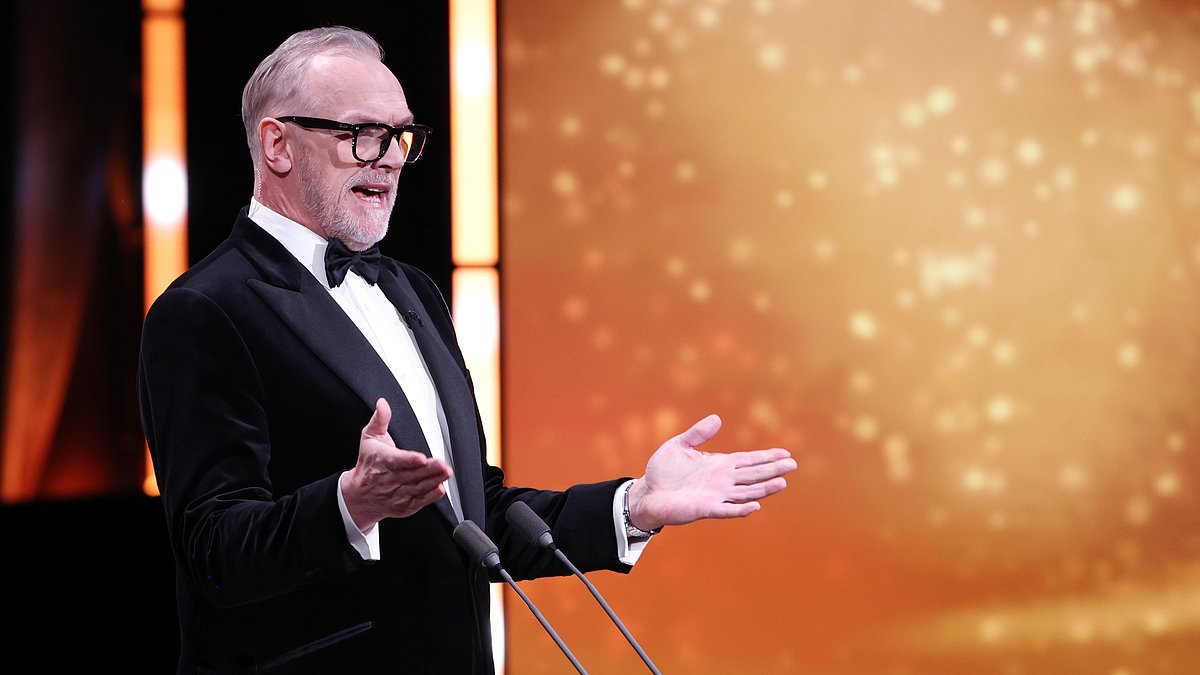 Greg Davies is branded 'the BAFTA host we never knew we needed' as viewers praise him for commanding the show opening skit 'like a boss'