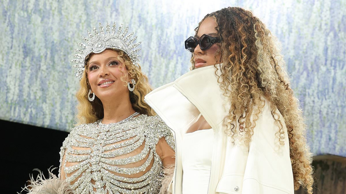 Beyonce is close to tears as she says the only thing that bought her out of 10-year Met Gala retirement was her daughter Blue Ivy, 14