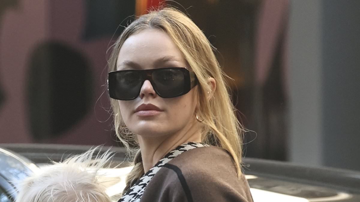 Madeline Holtznagel cuts a relaxed figure on Mother's Day in Double Bay as the model mum steps out with her baby son