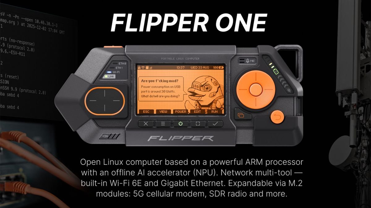 New Flipper One computing multitool bristles with network, GPIO, and M.2 connectivity — new keychain device is also a fully open Arm Linux computer